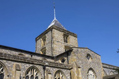 Güzel Aziz Nikolaos Kilisesi Pazar kasaba Arundel içinde West Sussex, İngiltere'de yapılan bir görünümünü.
