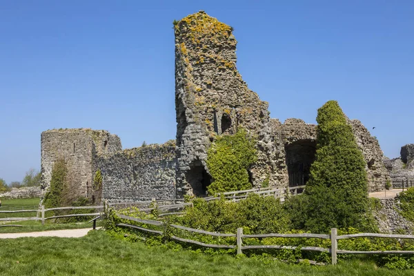 Красивый Руин Исторического Замка Певенси Восточном Сассексе Великобритания Средневековый Замок — стоковое фото