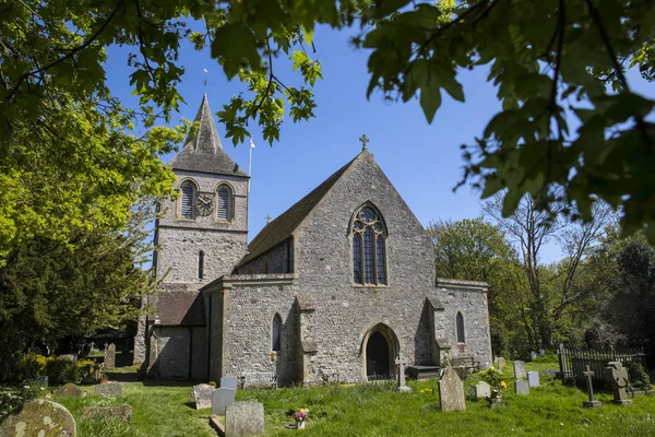 Una Vista Hermosa Iglesia San Nicolás Pueblo Pevensey East Sussex —  Fotos de Stock