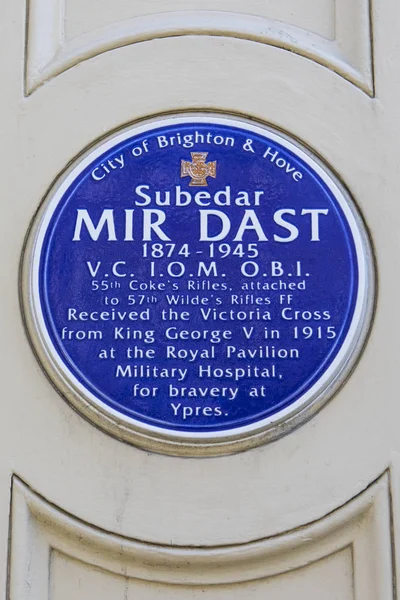 Brighton May 4Th 2018 Blue Plaque Located Royal Pavilion Brighton — Stock Photo, Image