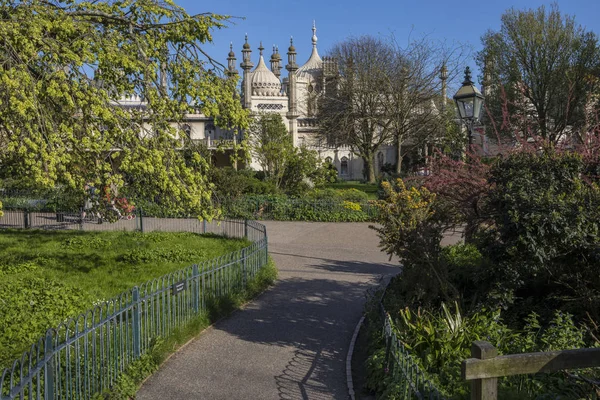 Pohled Historické Royal Pavilion Nachází Městě Brighton Sussex Velká Británie — Stock fotografie