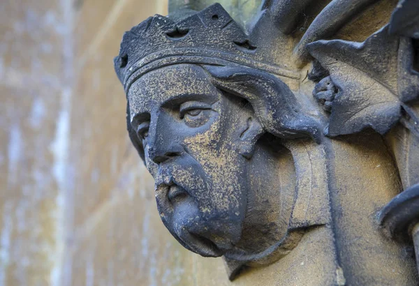 Sculpture Exterior Historic Arundel Cathedral Market Town Arundel West Sussex — Stock Photo, Image