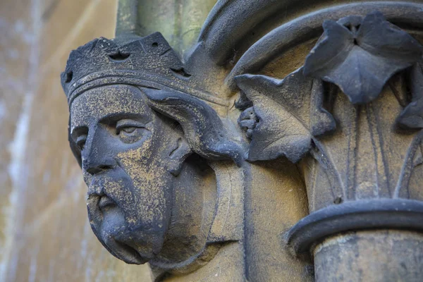 Una Escultura Exterior Histórica Catedral Arundel Ciudad Mercado Arundel West — Foto de Stock