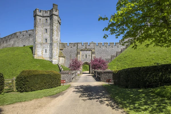 Arundel Reino Unido Maio 2018 Uma Vista Torre Bevis Dos — Fotografia de Stock