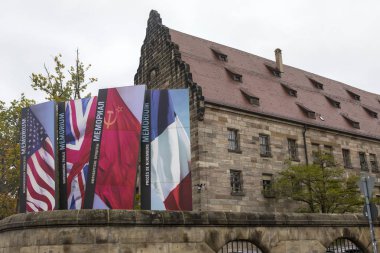 Memorial to the Nuremberg Trials in Nuremberg clipart