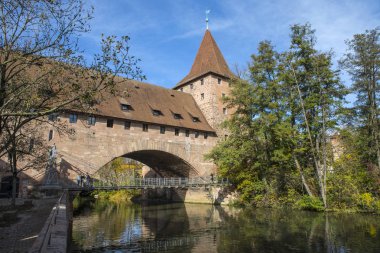 Chain Bridge in Nuremberg clipart