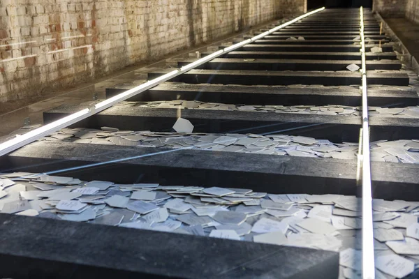 Экспонаты Холокоста в Центре документации в Нюрнберге — стоковое фото