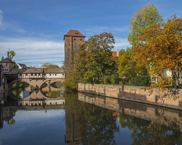 Hängebrücke in Nürnberg — Stockfoto