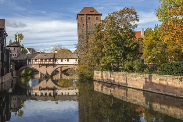 Hängebrücke in Nürnberg — Stockfoto