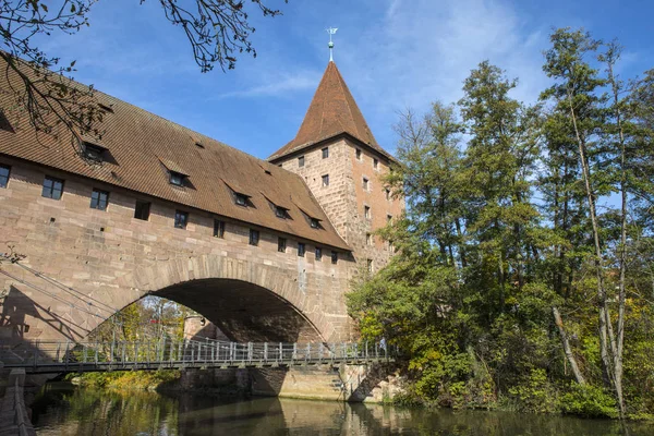 Puente de las Cadenas en Nuremberg — Foto de Stock