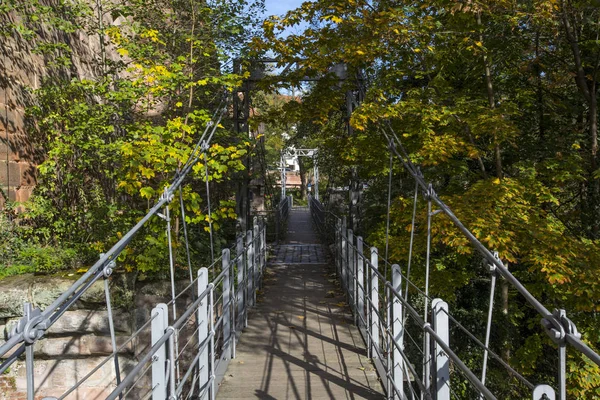 Цепной мост в Нюрнберге — стоковое фото