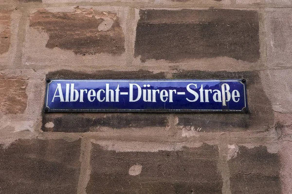 Albrecht Durer Strasse en Nuremberg —  Fotos de Stock