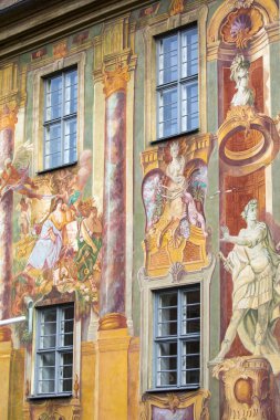 Bamberg 'deki Altes Rathaus' un güzel duvar resmi