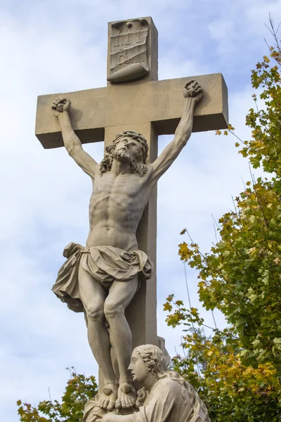 Kreuzigungsgruppe staty i Bamberg — Stockfoto