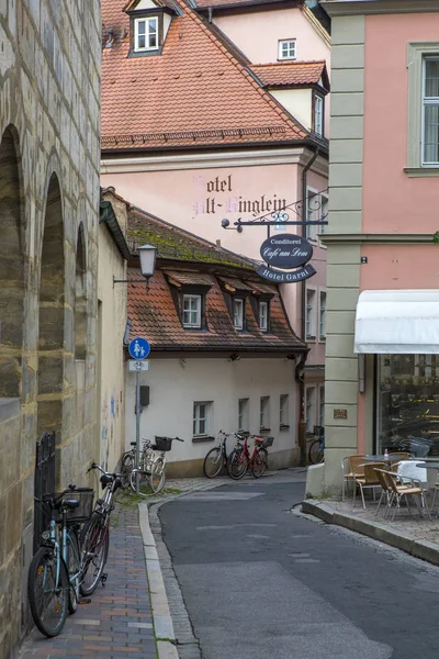 Гарна вулиця у Бамберзі (Німеччина). — стокове фото