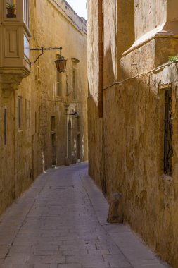 Mdina 'da Güzel Dar Sokak