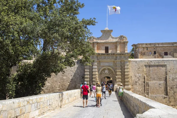 Main Gate of Mdina in Malta — Stock Photo, Image