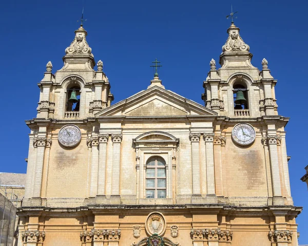 Mdina的圣保罗大教堂 — 图库照片
