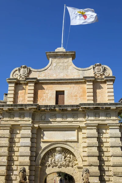 Main Gate of Mdina in Malta — Stock Photo, Image
