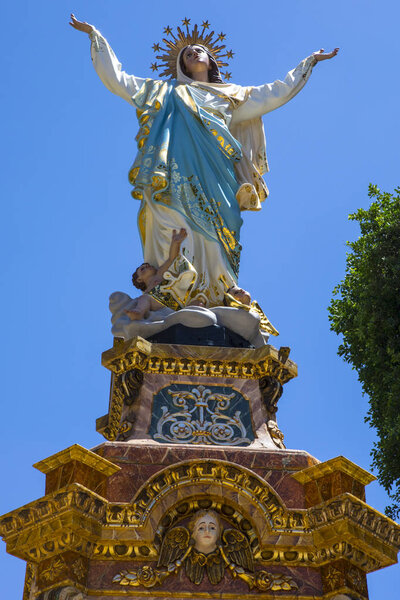 Santa Marija Statue on Gozo Stock Image
