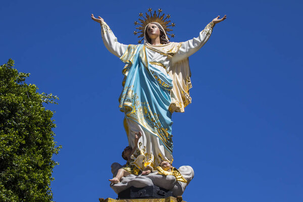 Santa Marija Statue on Gozo Royalty Free Stock Images