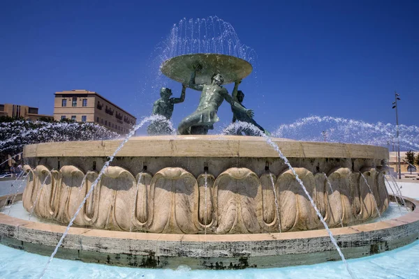 Fontana dei Tritoni a Malta — Foto Stock