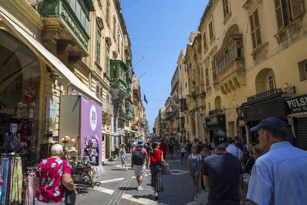 Republic Street i Valletta — Stockfoto