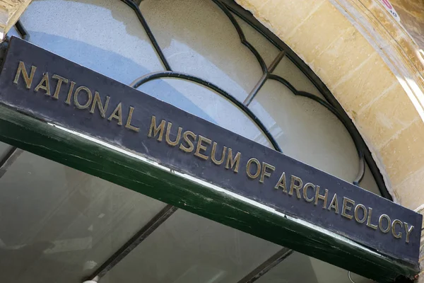 Narodowe Muzeum Archeologii w Valletta — Zdjęcie stockowe