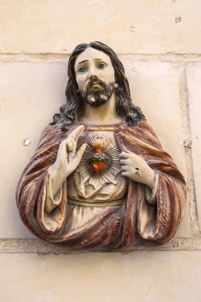 Symbol religijny w Valletta — Zdjęcie stockowe