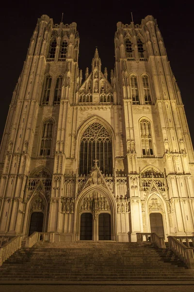 Catedral de São Miguel e Santa Gudula em Bruxelas — Fotografia de Stock