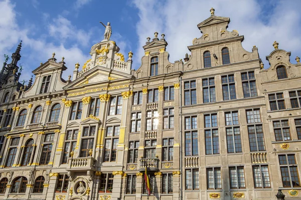 Edifícios na Grand Place em Bruxelas — Fotografia de Stock