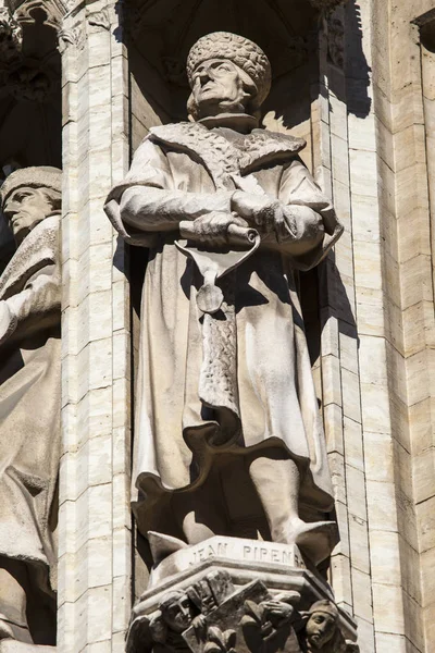 Stadhuis van Brussel Beeldhouwkunst — Stockfoto