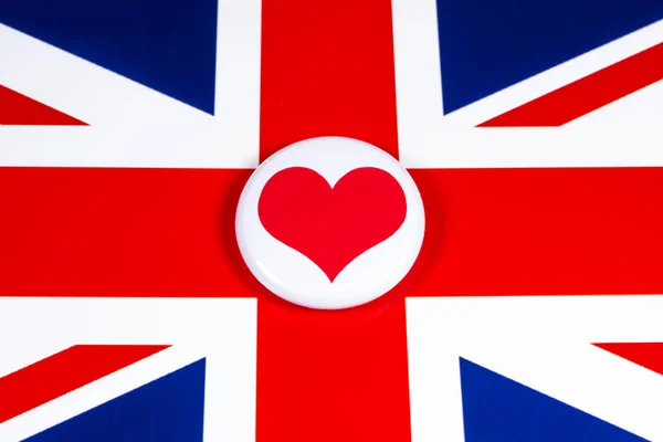 Birleşik Krallık 'ı seviyorum. — Stok fotoğraf