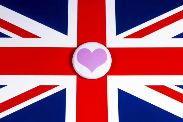 Birleşik Krallık 'ı seviyorum. — Stok fotoğraf
