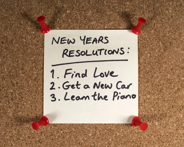 Novos anos resoluções — Fotografia de Stock
