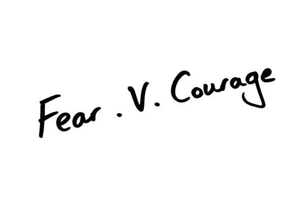 Strach przeciwko Courgae — Zdjęcie stockowe