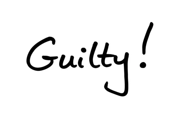 Guilty — Stock fotografie