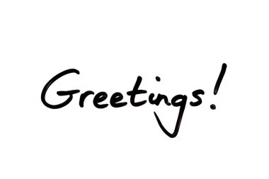 Greetings! clipart
