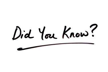 Did You Know? clipart