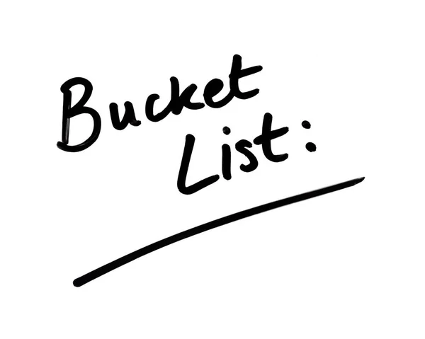 Bucket List — Stock Photo, Image