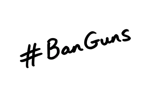 Hashtag Ban Guns — Stockfoto