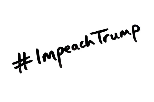 Hashtag Impeach Trump Przewodniczący — Zdjęcie stockowe