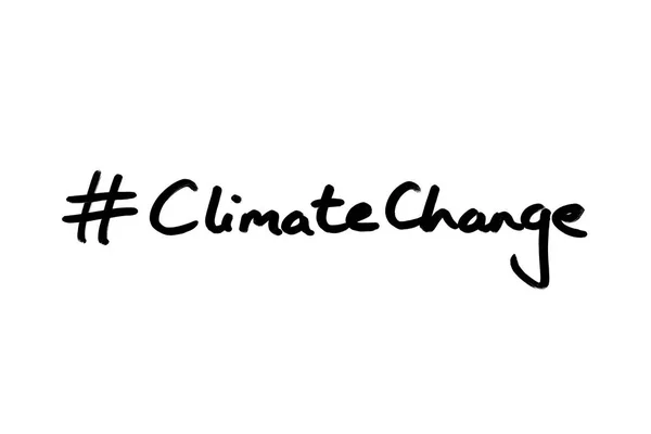 Hashtag Klimawandel — Stockfoto