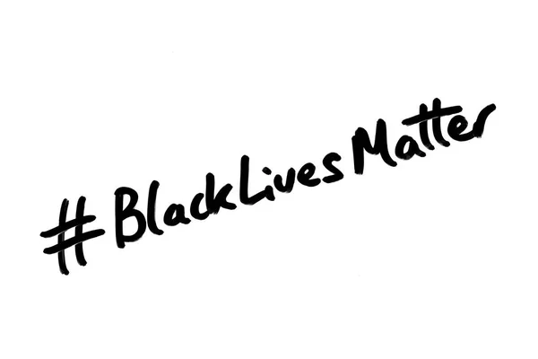 Hashtag Black Lives Matter — Fotografia de Stock