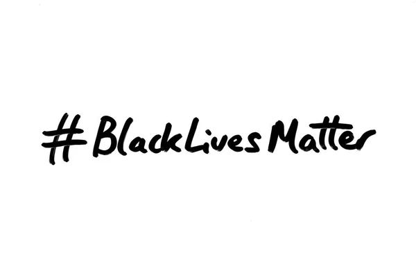 Hashtag Black Lives Matter — Fotografia de Stock