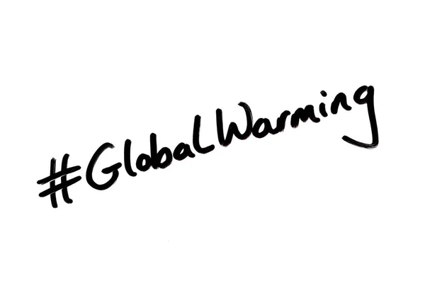 Hashtag Calentamiento global — Foto de Stock