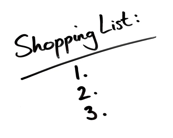 Shopping List — Stock Photo, Image