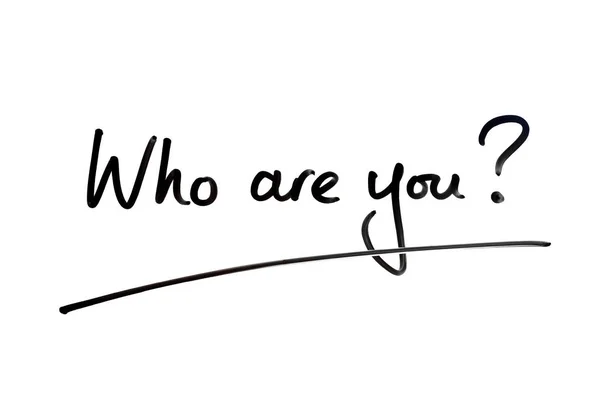 Tu chi sei? ? — Foto Stock