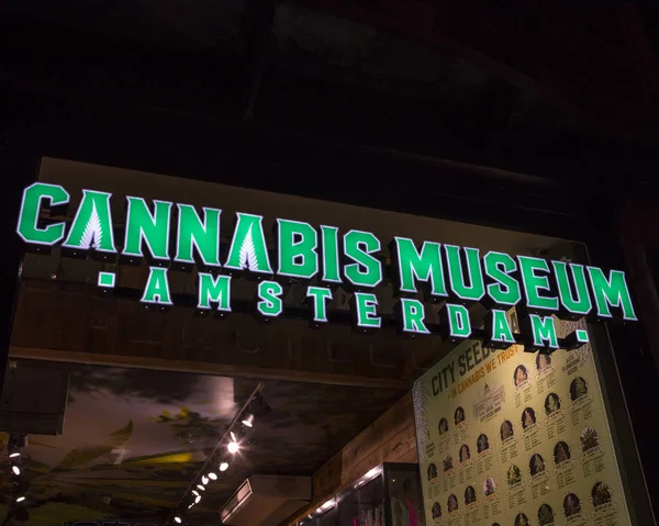 Cannabis Museum in Amsterdam — Stock Photo, Image