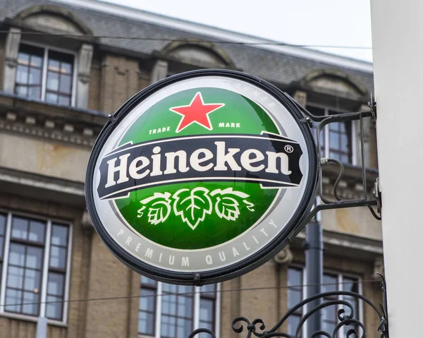 Amsterdam 'da Heineken İmzası — Stok fotoğraf